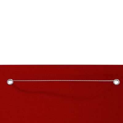 vidaXL Toldo para balcón de tela oxford rojo 120x240 cm