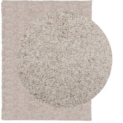 vidaXL Alfombra peluda de pelo largo moderna PAMPLONA beige 300x400 cm