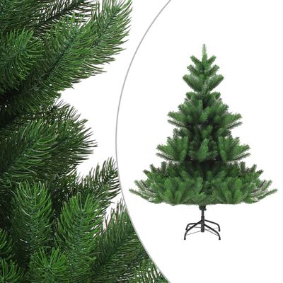 vidaXL Árbol de Navidad abeto Nordmann con LEDs y bolas verde 210 cm