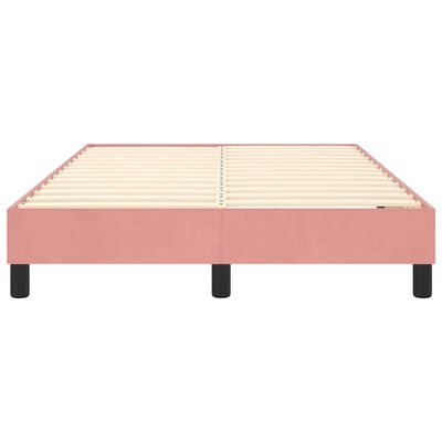 vidaXL Estructura de cama de terciopelo rosa 120x200 cm