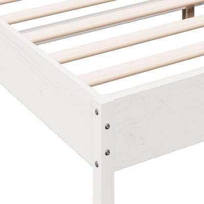 vidaXL Estructura de cama sin colchón madera maciza blanca 200x200 cm