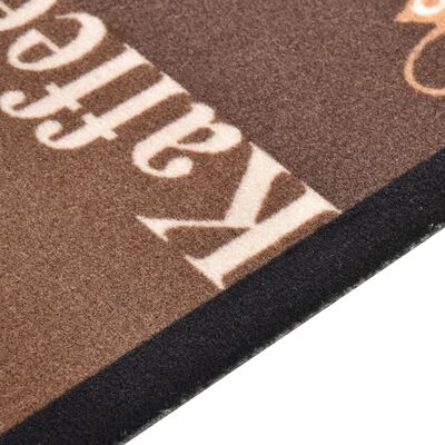 vidaXL Alfombra de cocina lavable Coffee marrón 60x300 cm