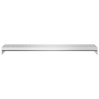 vidaXL Peldaño de rejilla acero galvanizado 90x24x7 cm