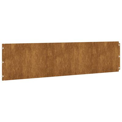 vidaXL Bordes de césped acero corten flexible 10 piezas 25x103 cm