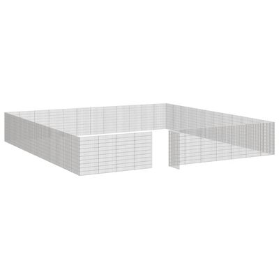 vidaXL Recinto corral animales 48 paneles hierro galvanizado 54x100 cm