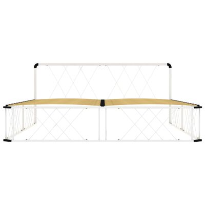 vidaXL Estructura de cama de metal blanco 200x200 cm