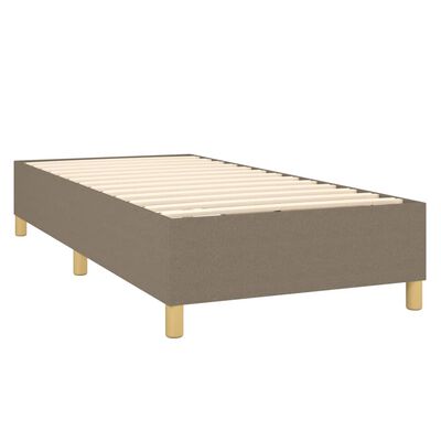 vidaXL Estructura de cama de tela gris taupe 80x200 cm