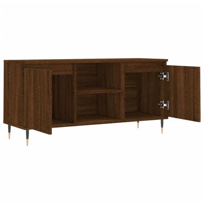 vidaXL Mueble de TV madera de ingeniería marrón roble 104x35x50 cm