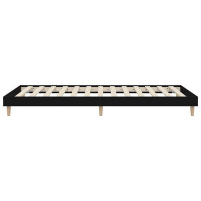 vidaXL Estructura de cama madera de ingeniería negra 90x190 cm