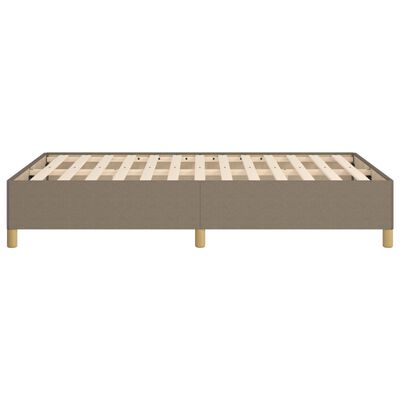 vidaXL Estructura de cama sin colchón tela gris taupe 120x200 cm