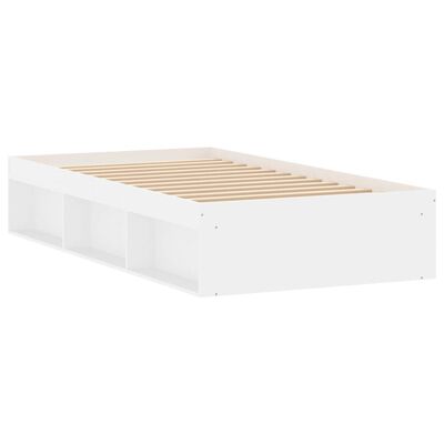 vidaXL Estructura de cama blanca 100x200 cm