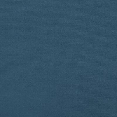 vidaXL Colchón muelles ensacados terciopelo azul oscuro 180x200x20 cm
