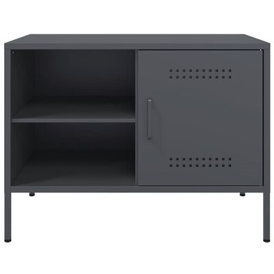 vidaXL Mueble de TV acero gris antracita 68x39x50,5 cm