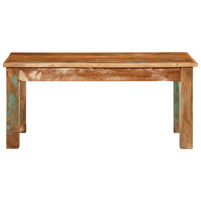 vidaXL Mesa de centro madera maciza reciclada 100x55x45 cm