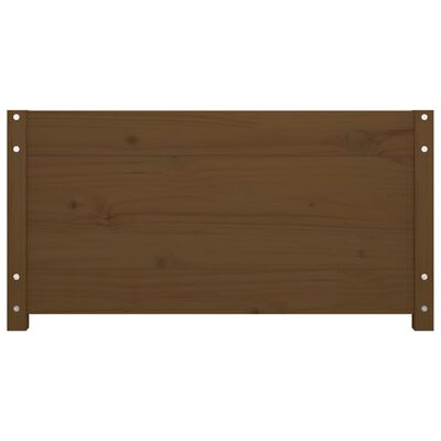 vidaXL Sofá cama de madera maciza de pino marrón miel 90x190 cm