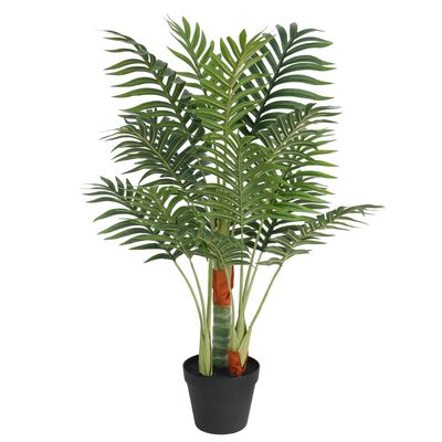 vidaXL Palmera artificial con 3 troncos PP verde 85 cm