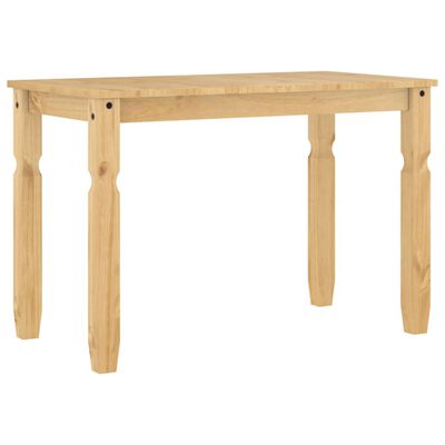 vidaXL Mesa de comedor Corona madera maciza de pino 112x60x75 cm