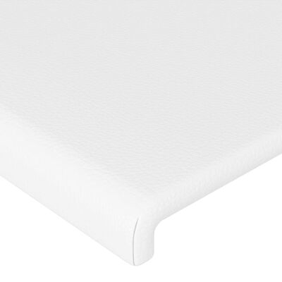 vidaXL Cabeceros 2 unidades cuero sintético blanco 72x5x78/88 cm