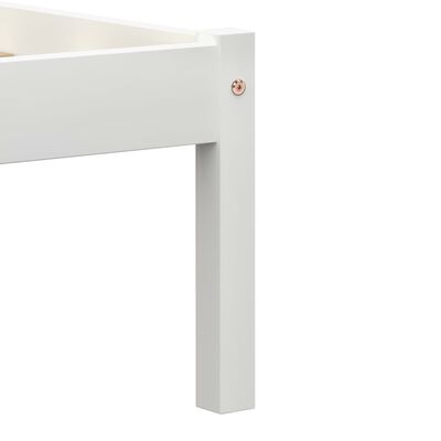 vidaXL Estructura de cama sin colchón madera de pino blanco 180x200 cm