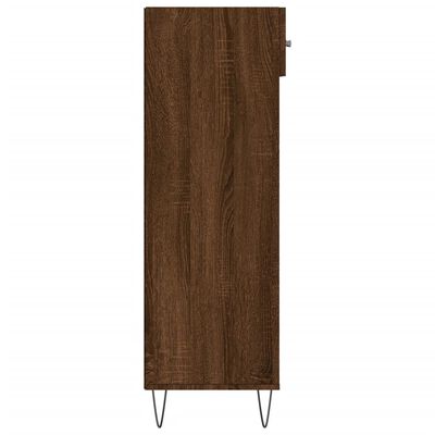 vidaXL Zapatero madera de ingeniería roble marrón 60x35x105 cm