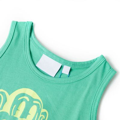 Camiseta de tirantes infantil verde 140