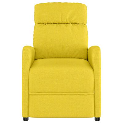 vidaXL Sillón elevable tela amarillo claro