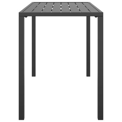 vidaXL Mesa de comedor para jardín acero gris antracita 110x54x70 cm