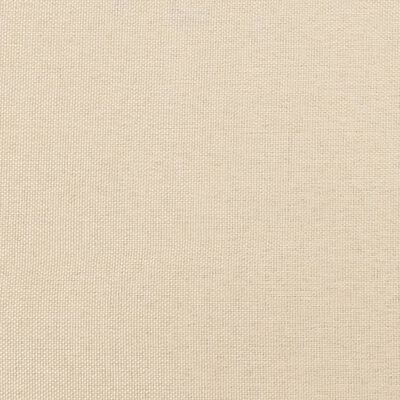 vidaXL Cama box spring con colchón tela color crema 100x200 cm