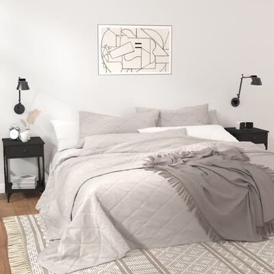 vidaXL Mesitas de noche 2 uds madera contrachapada negro 40x42x60 cm