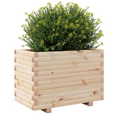 vidaXL Jardinera madera maciza de pino 70x40x49,5 cm