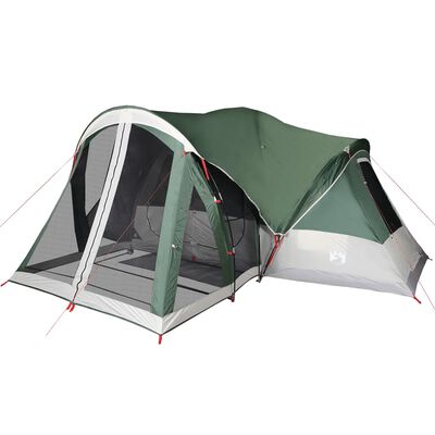 vidaXL Tienda de campaña familiar tipi 8 personas impermeable verde