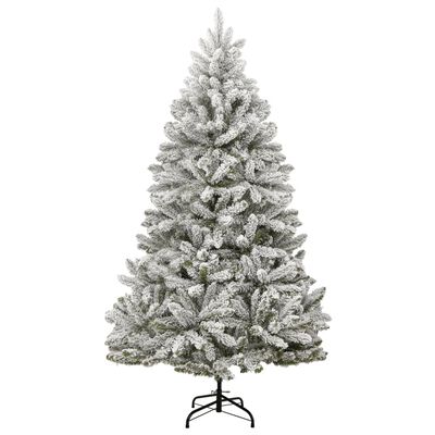 vidaXL Árbol de Navidad artificial con bisagras 300 LED y bolas 180 cm