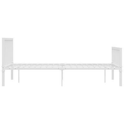 vidaXL Estructura de cama sin colchón metal blanco 160x200 cm