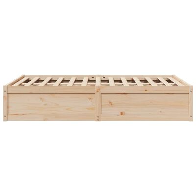 vidaXL Estructura de cama sin colchón madera maciza de pino 120x190 cm