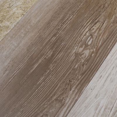 vidaXL Lamas para suelo autoadhesivas PVC madera deslavada 5,02m² 2mm