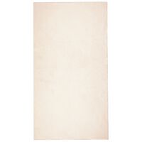 vidaXL Alfombra de pelo corto suave lavable HUARTE beige 60x110 cm