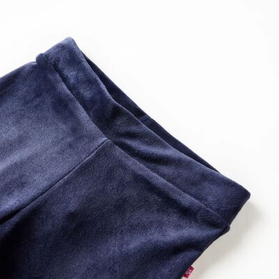 Pantalón infantil terciopelo azul oscuro 92