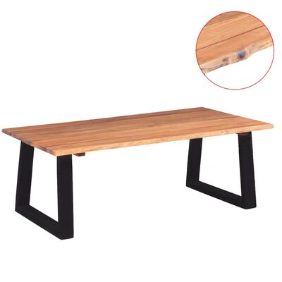 vidaXl Mesa de centro madera maciza de acacia 110x60x40 cm