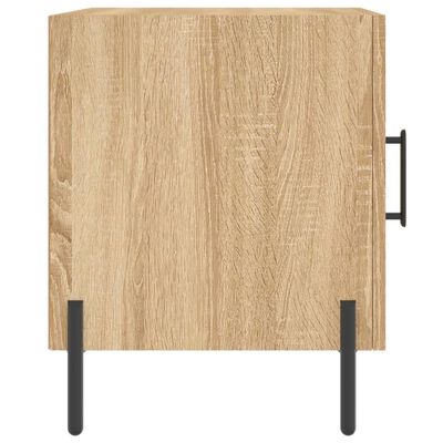 vidaXL Mesita de noche madera de ingeniería roble Sonoma 40x40x50 cm