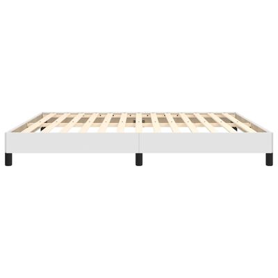 vidaXL Estructura de cama de cuero sintético blanco 180x200 cm