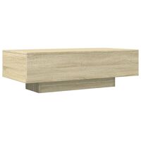 vidaXL Mesa de centro madera de ingeniería roble Sonoma 100x49,5x31 cm