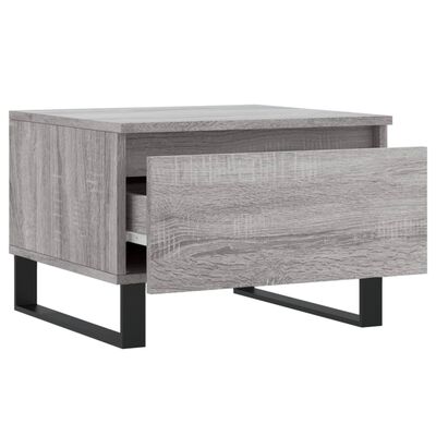 vidaXL Mesa de centro madera de ingeniería gris Sonoma 50x46x35 cm