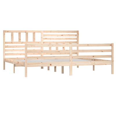 vidaXL Estructura de cama de madera maciza 200x200 cm