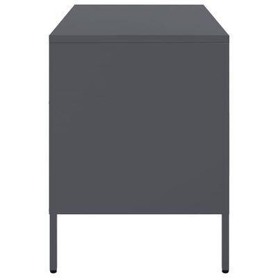 vidaXL Mueble para TV acero gris antracita 68x39x50,5 cm