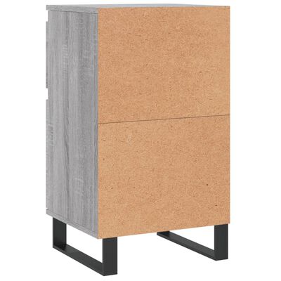 vidaXL Aparadores 2 uds madera de ingeniería gris Sonoma 40x35x70 cm