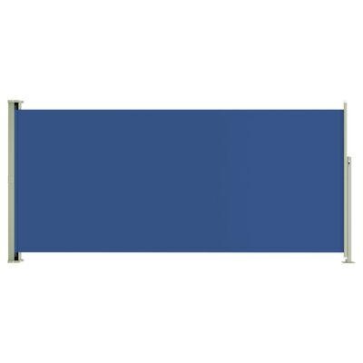 vidaXL Toldo lateral retráctil de jardín azul 140x300 cm