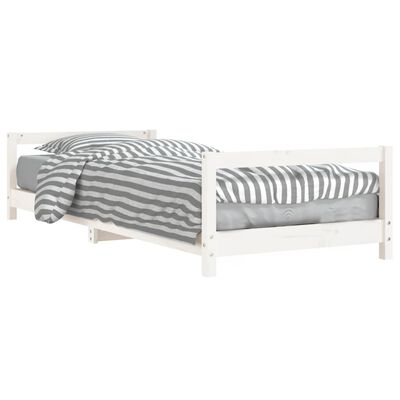 vidaXL Estructura de cama para niños madera de pino blanco 80x200 cm