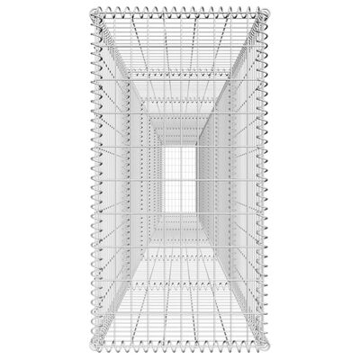 vidaXL Muro de gaviones con cubierta acero galvanizado 600x50x100 cm