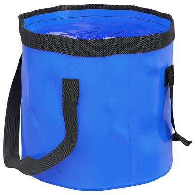 vidaXL Cubos plegables 2 unidades PVC azul 30 L