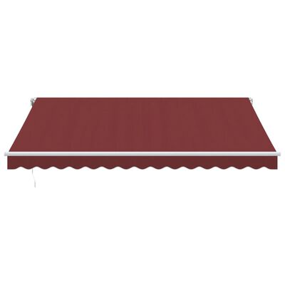 vidaXL Toldo retráctil automático burdeos 400x300 cm